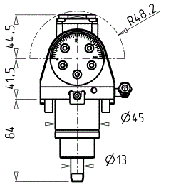 DOOSAN - BMT45 - Poháňaný držiak uhlovo nastaviteľný ±90°                                                                             
