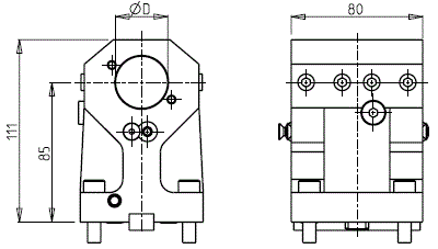 DOOSAN - BMT45 - Pevný držiak osových nástrojov       
