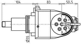 DOOSAN - BMT55 - Poháňaný držiak uhlovo nastaviteľný ±90°                                                                                   
