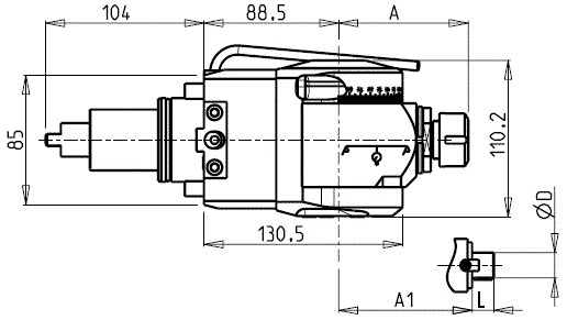 DOOSAN - BMT55 - Poháňaný držiak uhlovo nastaviteľný ±90°                                                                                             
