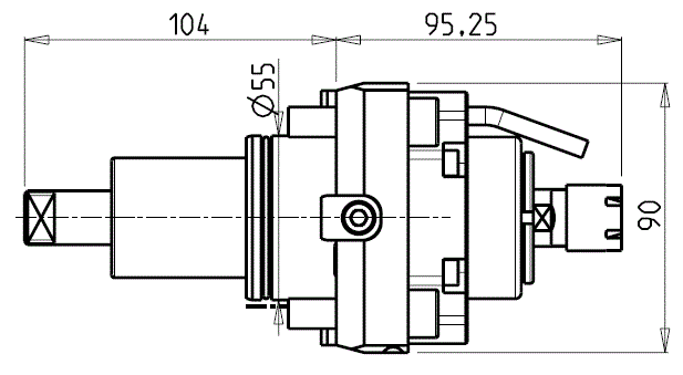 DOOSAN - BMT55 - Poháňaný držiak radiálny zrýchleny 1:5,625
