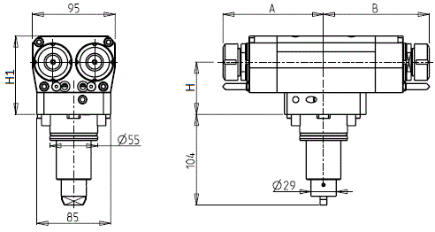 DOOSAN - BMT55 - Poháňaný držiak axiálny štvornásobný obojstranný                                                                                  
