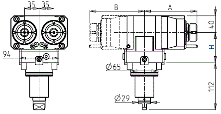 DOOSAN - BMT55 - Poháňaný držiak axiálny dvojitý jednostranný                                                                                  
