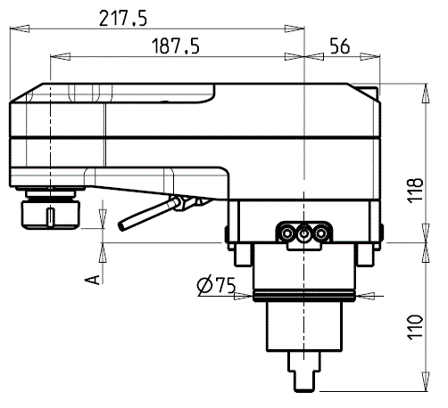 DOOSAN - BMT75 - Poháňaný držiak radiálny predĺžený